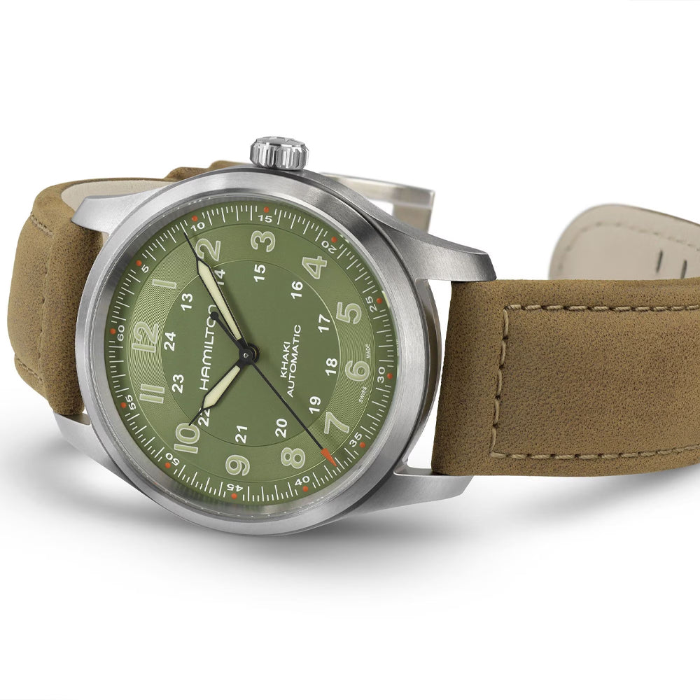 Hamilton Khaki Field Titanium Auto 38mm Green Dial Watch H70205860