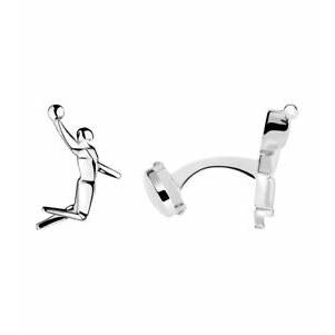 Links of London Sale – Sterling Silver Basket Ball Pictogram T-Bar Cufflinks - 2012 Olympic Collection
