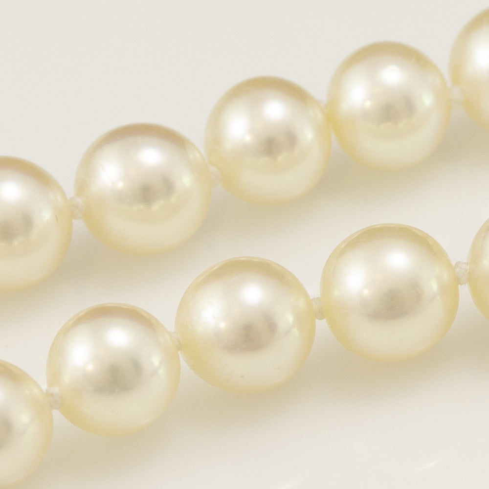 8.5-9mm Akoya Pearl 16" Necklace with 18ct Yellow Gold Clasp