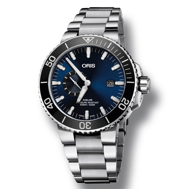 Gentlemen's Oris Aquis Small Second, Date Automatic Bracelet Watch, 743-7733-4135