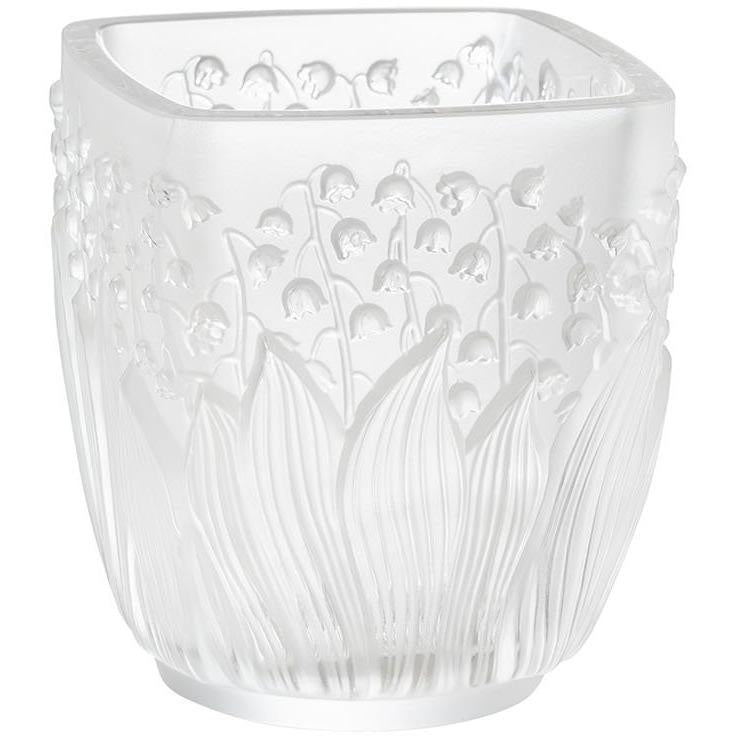 Lalique Muguet Votive - Clear Crystal Candle Holder 10709200