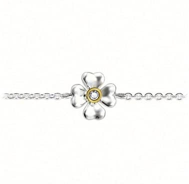 Thomas Sabo Silver Sweet Diamond Flower Bracelet A0001-179-14