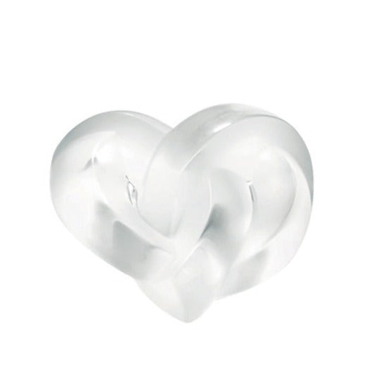 Lalique Hearts Sculpture - Clear Crystal 1184700