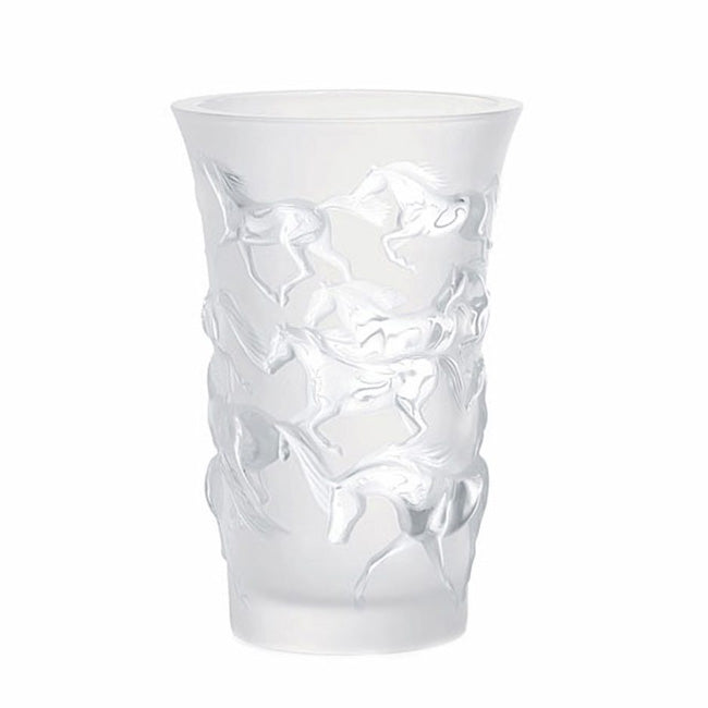 Lalique Mustang Vase - Clear Crystal 1257500