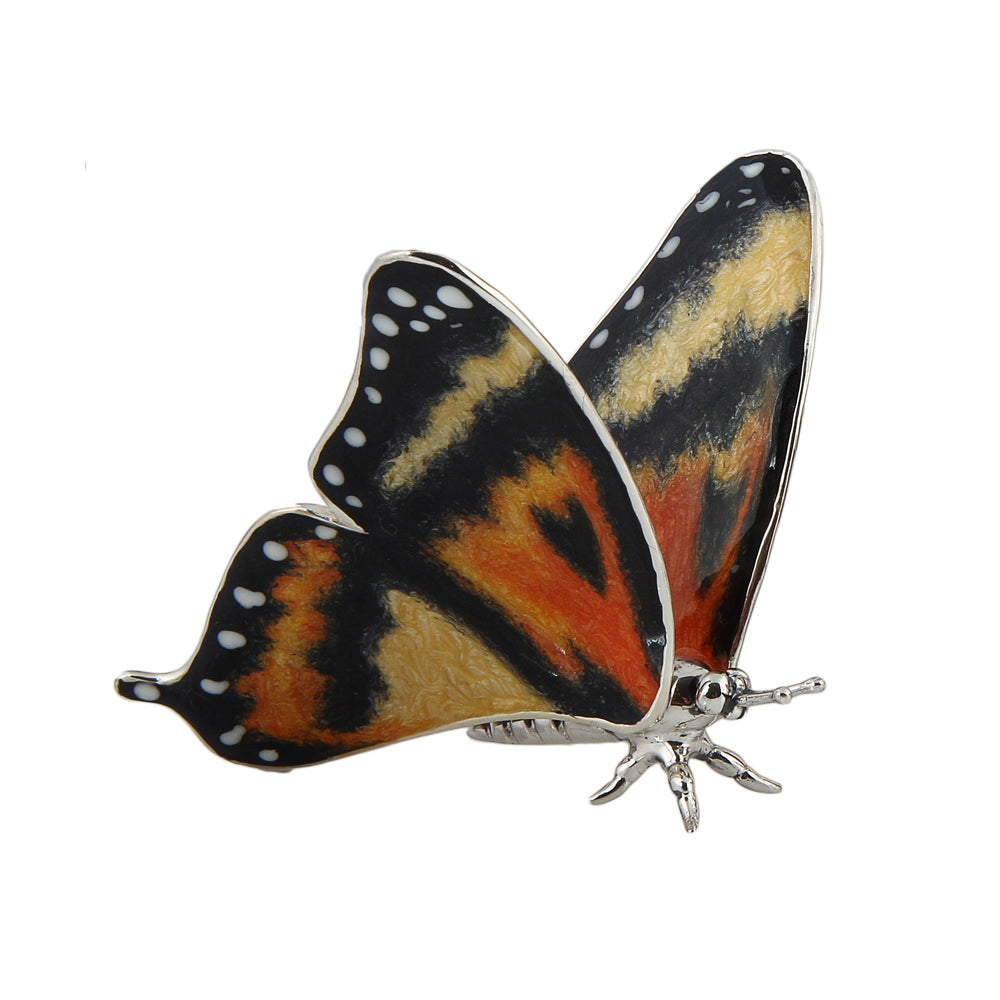 Saturno Silver Enamel Butterfly - Large