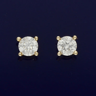 9ct Yellow Gold 0.25ct Diamond Stud Earrings