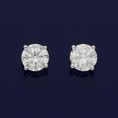 18ct White Gold Laboratory-Grown Diamond Stud Earrings 0.61ct