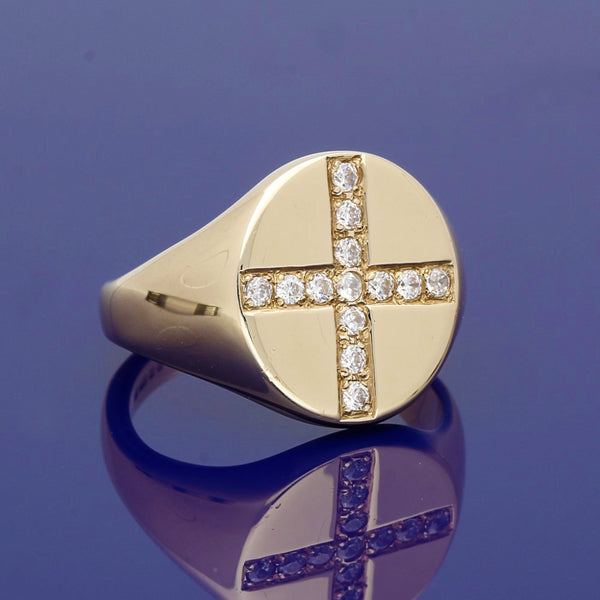 Amazon.com: Tiny Gold Cross Ring, 9K 14K 18K Gold Ring, Yellow Gold, Solid  Gold Band, Thin Gold Cross Band, Dainty Mini Cross, Geometric Ring, Cross  Jewelry/code: 0.001 : Handmade Products