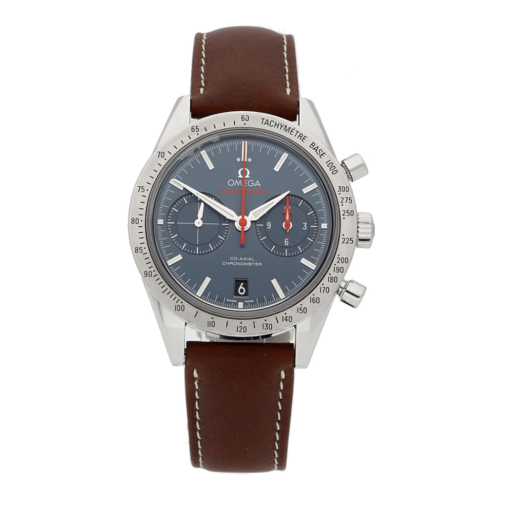 Pre-owned Omega Speedmaster 57 Stainless Steel Automatic Strap Watch, 331.12.42