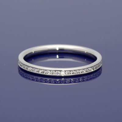 Platinum Diamond Petite Full Eternity Ring