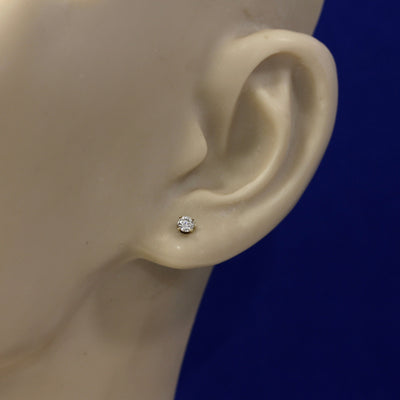 9ct Yellow Gold 0.20ct Diamond Stud Earrings