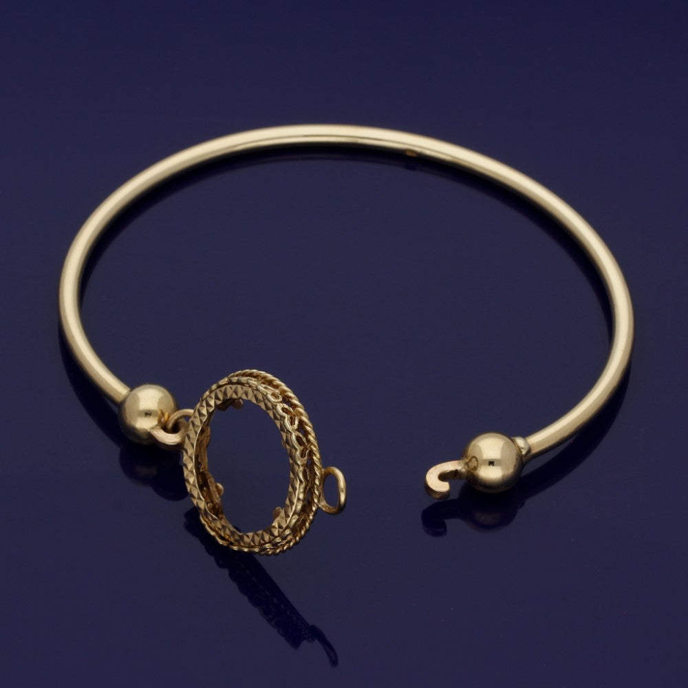 14KY Gold 6 mm Half-Round Slip-on Bangle Bracelet | Franzetti Jewelers |  Austin, TX