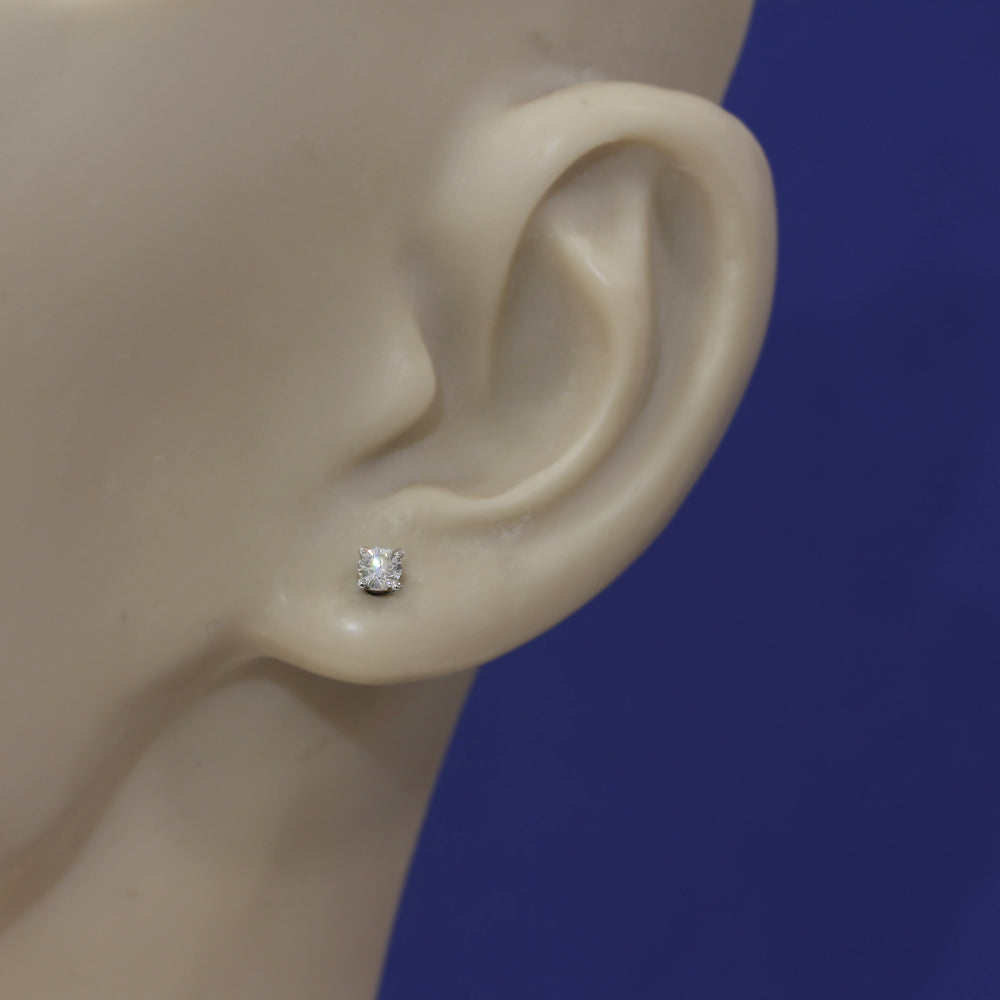 Diamond Stud Earrings 9ct White Gold 0.25ct Diamond Studs Brighton GoldArts