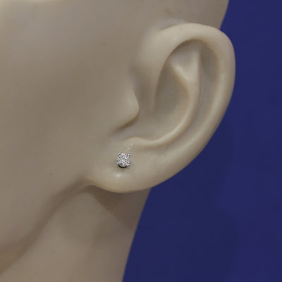9ct White Gold 0.30ct Diamond Stud Earrings