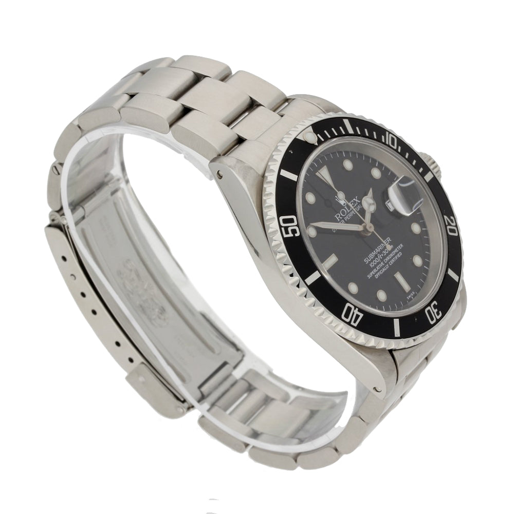 Pre-owned Gentlemen's Rolex Submariner Date Stainless Steel Automatic Bracelet Watch, 16610