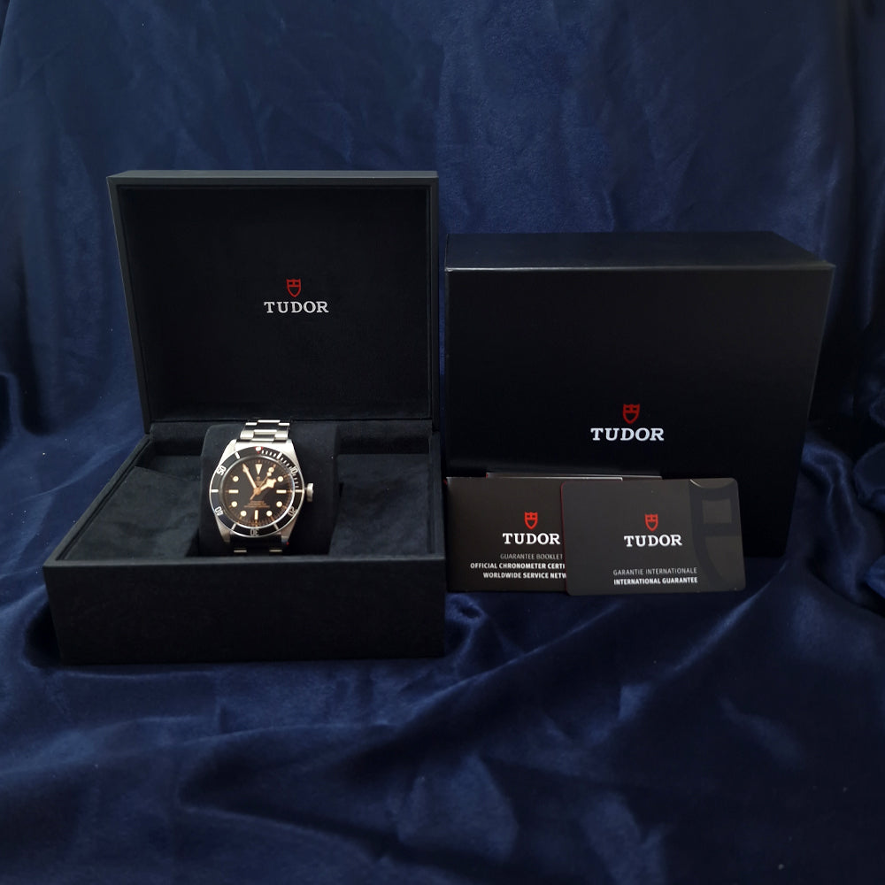 Pre-owned Tudor Black Bay Stainless Steel Automatic Bracelet Watch, 79230N