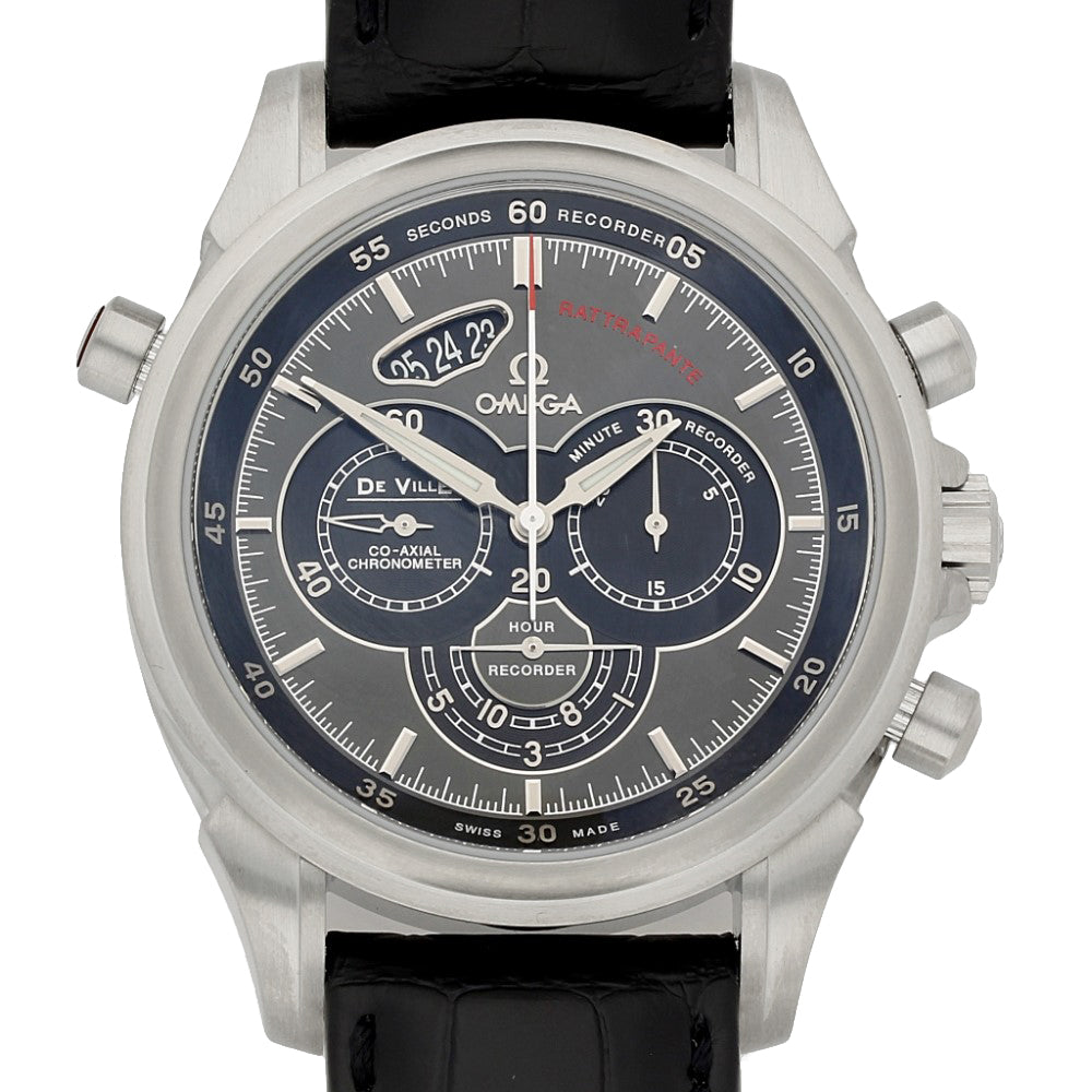Pre-owned Gentlemen's Omega De Ville Chronoscope Co-Axial Rattrapante Strap Watch, 422.13.44.51.06.001