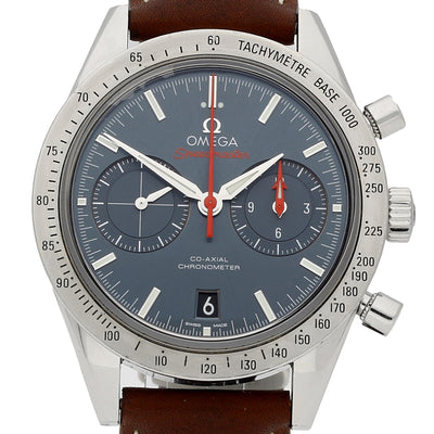 Pre-owned Omega Speedmaster 57 Stainless Steel Automatic Strap Watch, 331.12.42