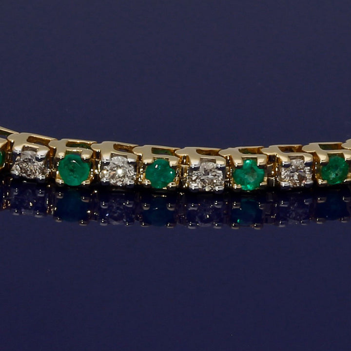 Emerald hotsell and Gold Bracelet, Emerald Tennis Bracelet, Gemstone and Gold Bracelet, Gold Vermeil Bracelet, Emerald and Gold Chain Bracelet