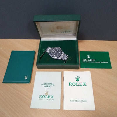 Pre Owned Rolex Submariner 'Red Writing' Vintage 1680 Boxed Original Papers 1972 Gents Watch
