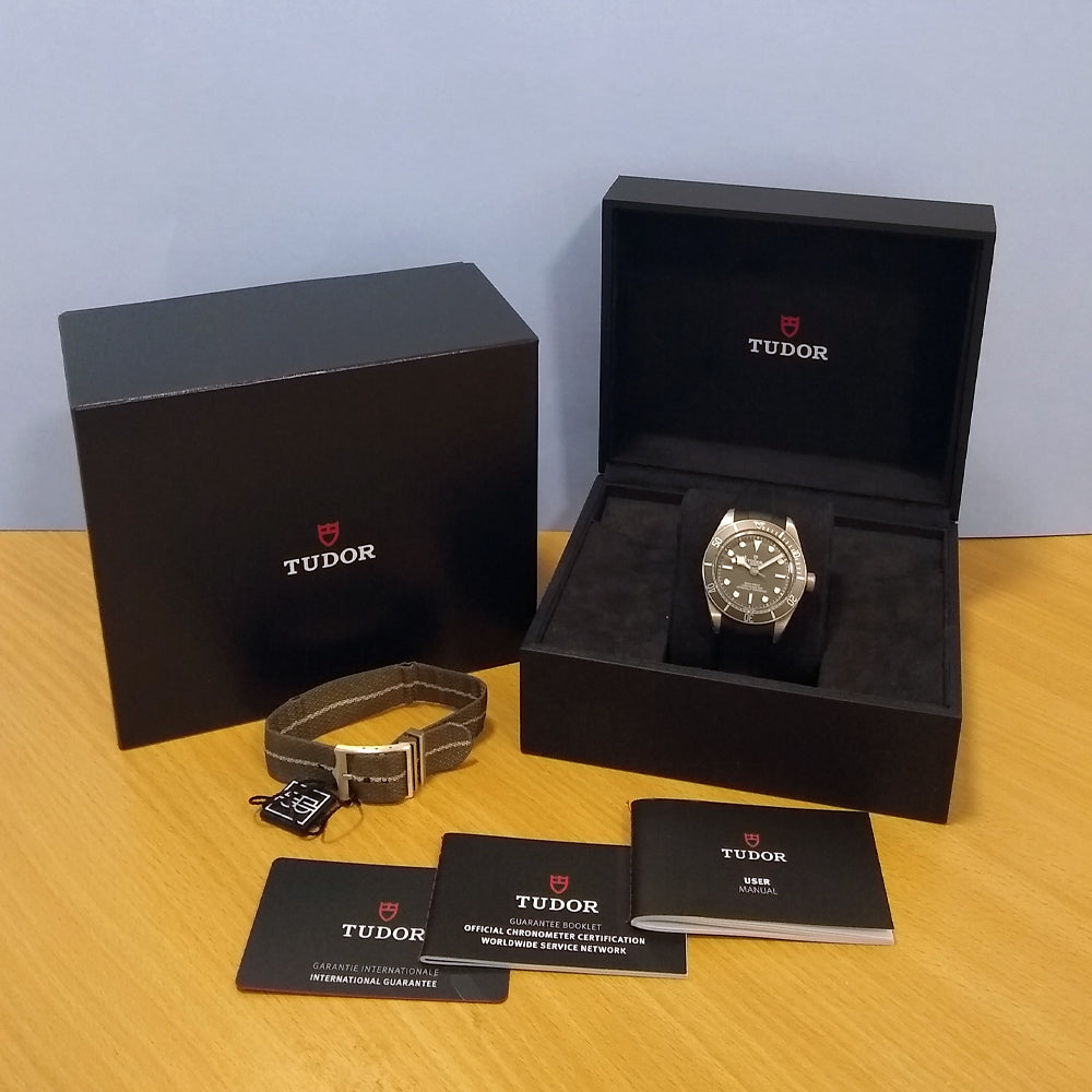 Pre owned Tudor Black Bay 925 Silver Watch 79010SG Box and Papers 2021