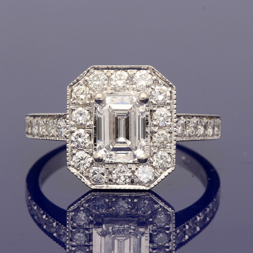 Platinum Certificated Diamond Cluster Ring
