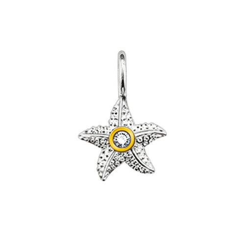 Thomas Sabo Diamond Starfish Silver Pendant PE0005-179-14