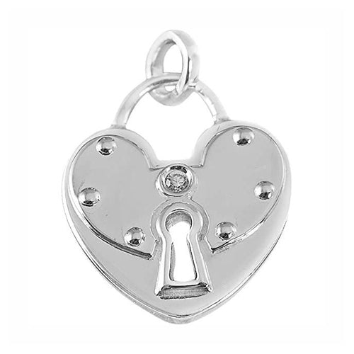 Thomas Sabo Silver Diamond Heart Padlock Pendant PE0022-153-14
